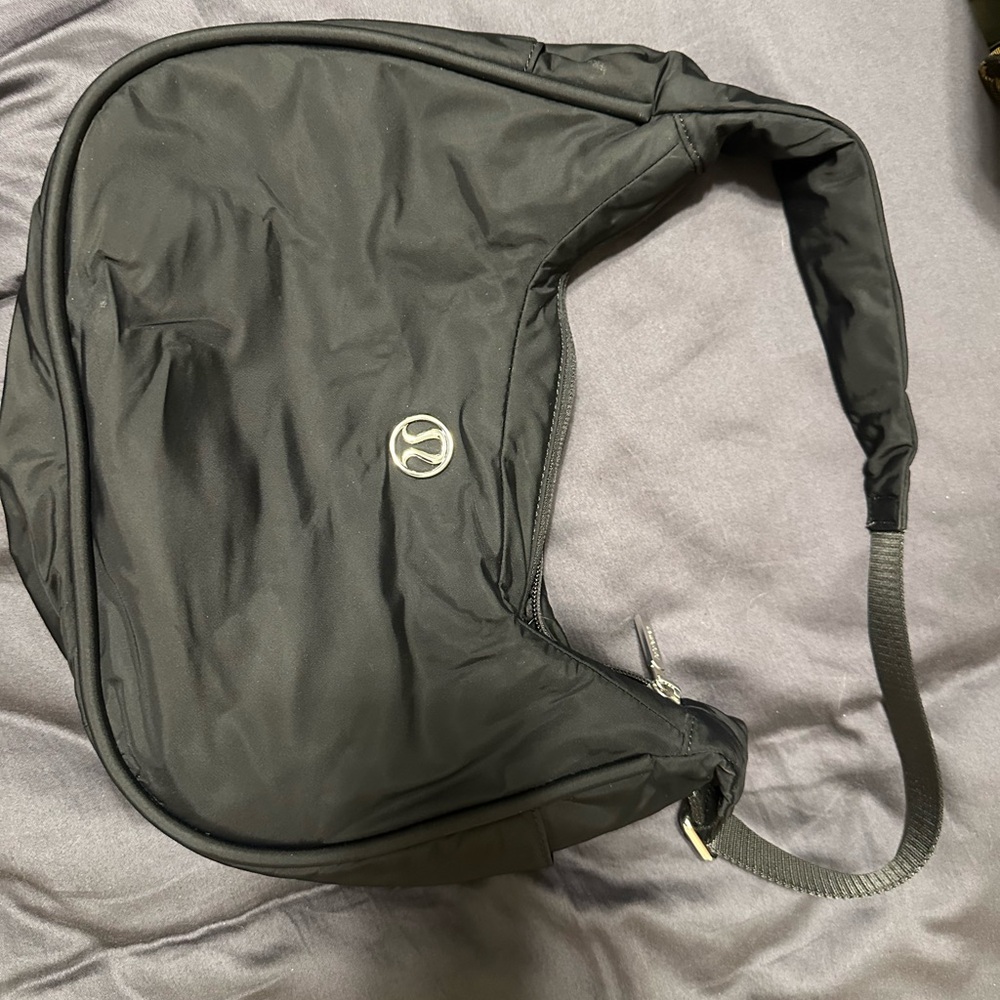 Lululemon Black Nylon Sling Bag